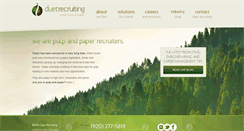 Desktop Screenshot of duetrecruiting.com