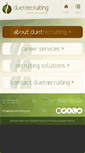 Mobile Screenshot of duetrecruiting.com