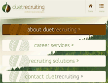 Tablet Screenshot of duetrecruiting.com